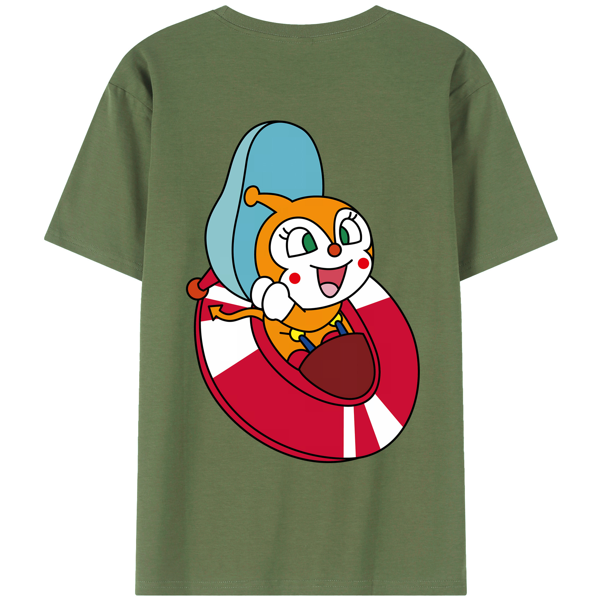 （画像用） アンパンマン Anpanman 綿100％ メンズ半袖Tシャツ（バックプリント） 通気性